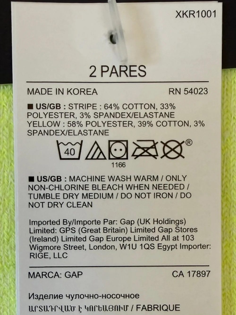 GAP 2 Pack of No Show Socks